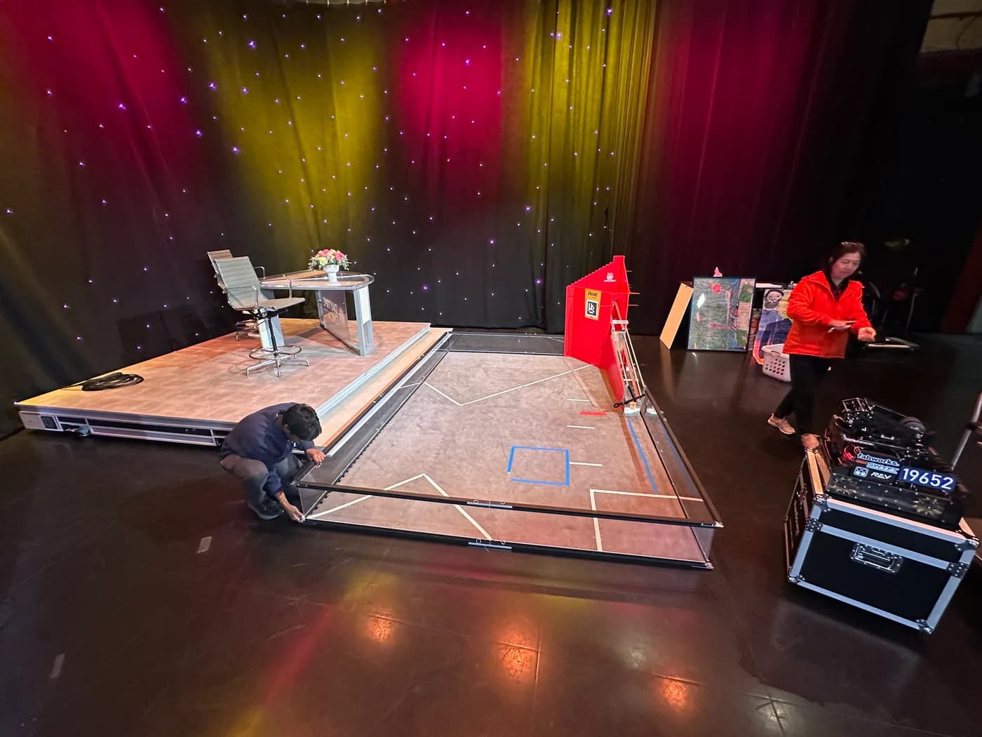 The Spotlight Chicago studio with our practice field set up for the WGN shoot